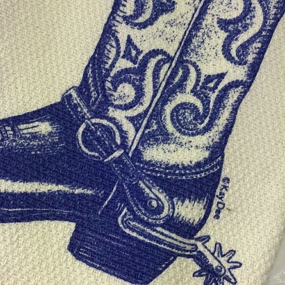 Kay Dee Designs Johnson City Texas Tea Towel Cowboy Boot - Picture 2 of 4